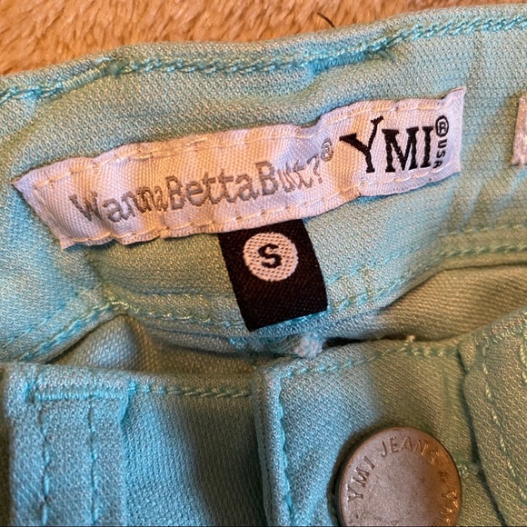 YMI WannaBettaButt Hyper Twill Skinny Pant - Sea - Picture 7 of 8